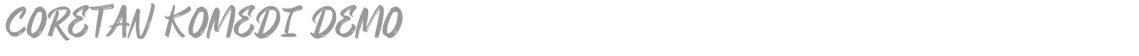 Coretan Komedi font preview